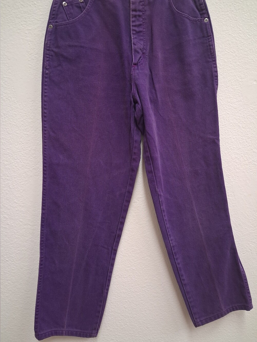 VTG Wrangler Silverlake Purple Jeans Womens 9/10 X34 High Waisted Bareback USA